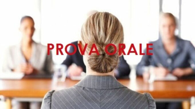 Prova orale concorso