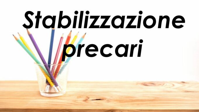 stabilizzazione precari