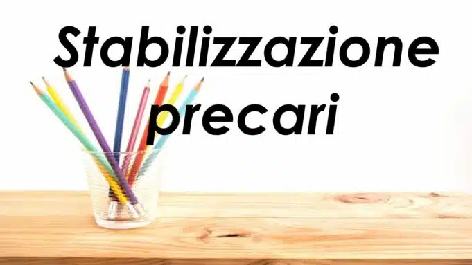 stabilizzazione docenti precari