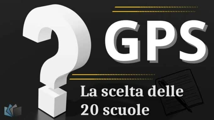 Scelta delle 20 scuole nella domanda GPS