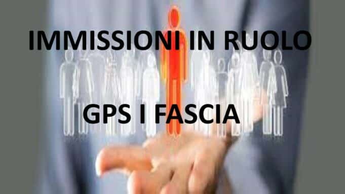 Nomine finalizzate al ruolo da prima fascia GPS sostegno