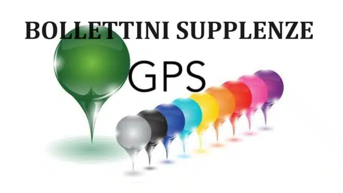 Bollettini supplenze GPS