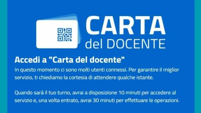 Carta del Docente avviso